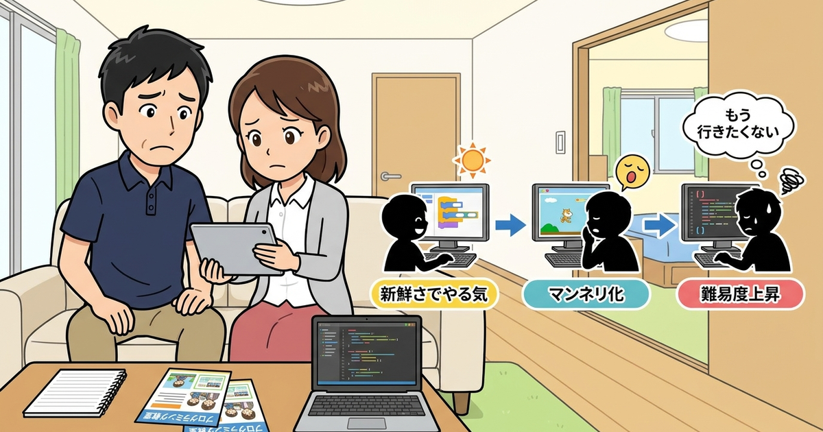 おすすめ比較で見落としがちな「子供が辞めたくなるタイミング」