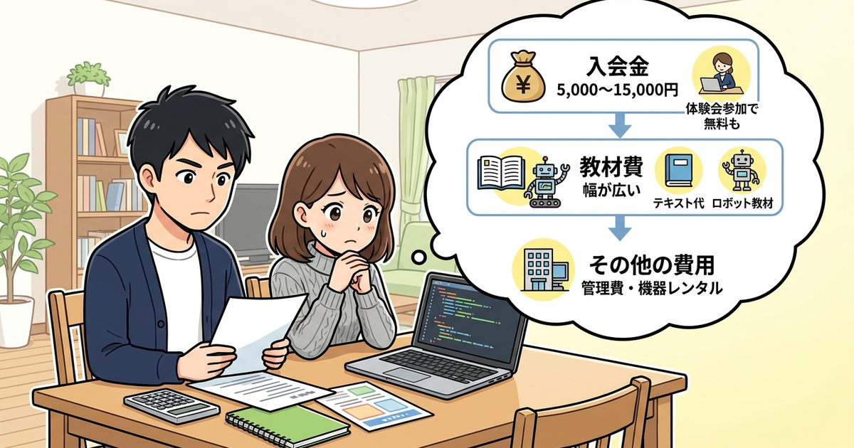 月謝・費用の相場を比較する前に確認すべき3つの料金項目