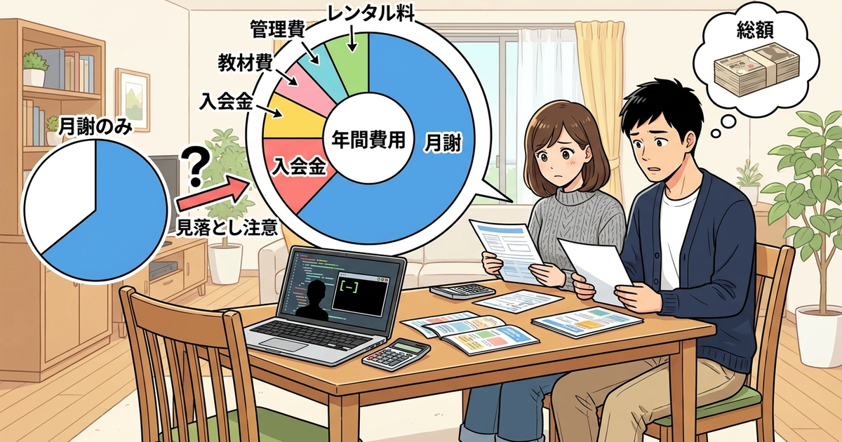 子供のプログラミング教室の費用を年間で見ると見えてくること