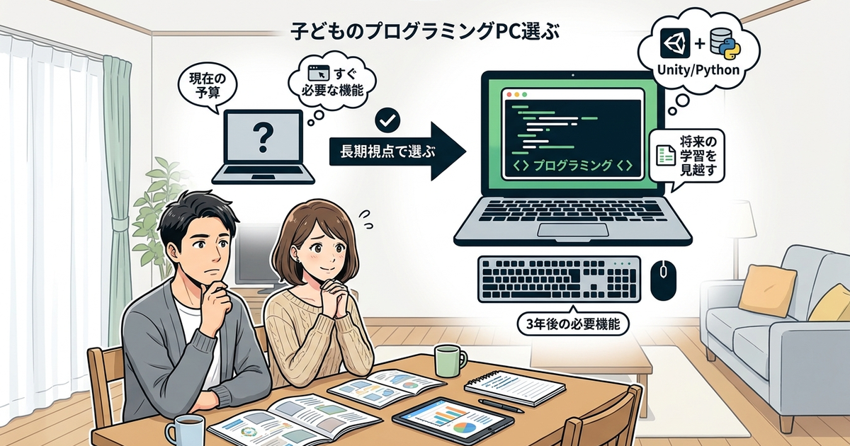 子どものプログラミング用パソコンを選ぶときに損をしない判断基準