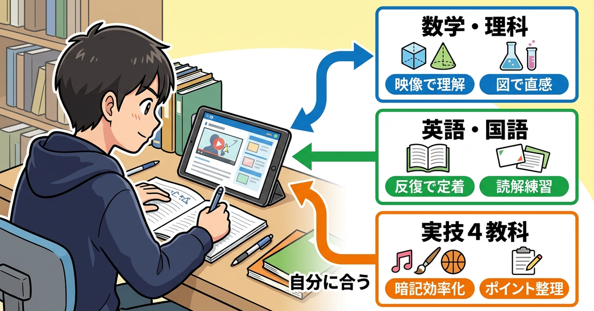 教科別に見るオンライン教材の選び方と特徴