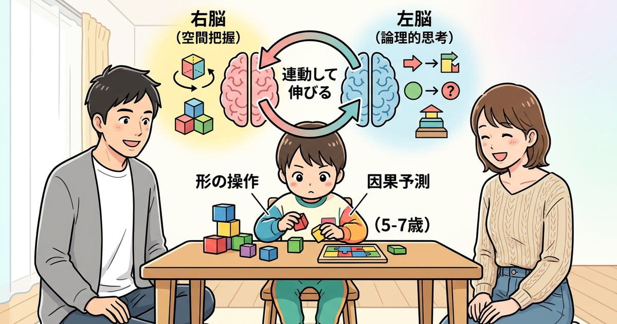 空間認識能力と思考力が連動して伸びる仕組みを理解しておく
